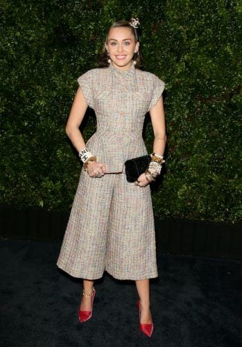 miley cyrus wearing chanel
