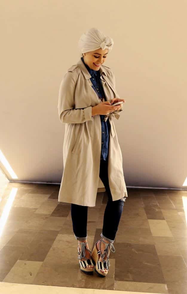 hijab with long coat