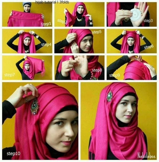 Hijab Party Style-22 Elegant Ways to Wear Hijab for Parties