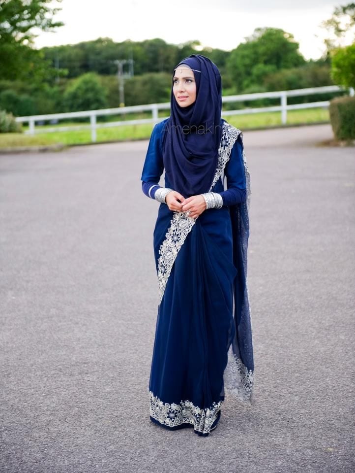Modest Saree Styles 15 Latest Saree Designs For Muslim Women