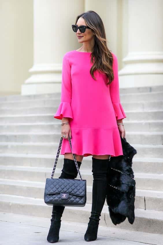 Hot pink outfit