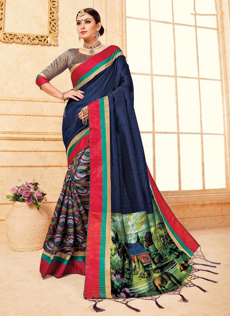 Modest Saree Styles-15 Latest Saree Designs For Muslim Women