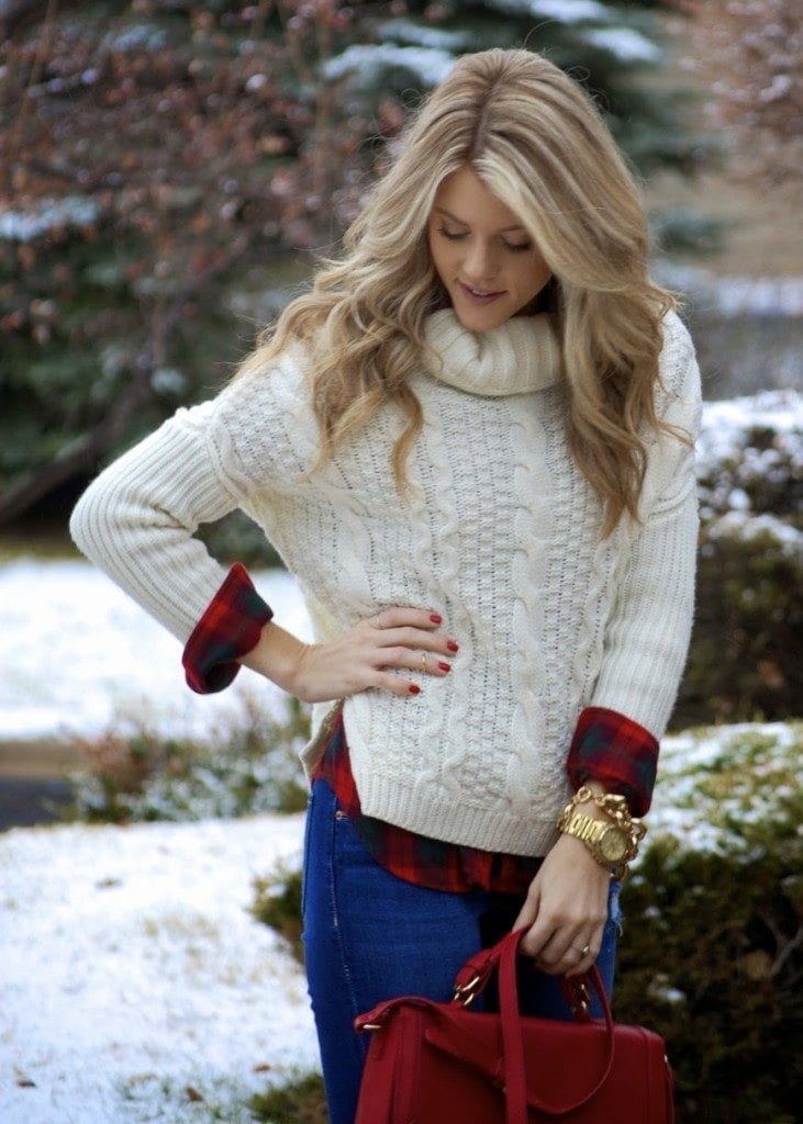 18 Cute Outfits to Wear With Knitwear for Girls this Winter