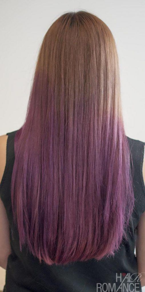 girl with purple ombre hair