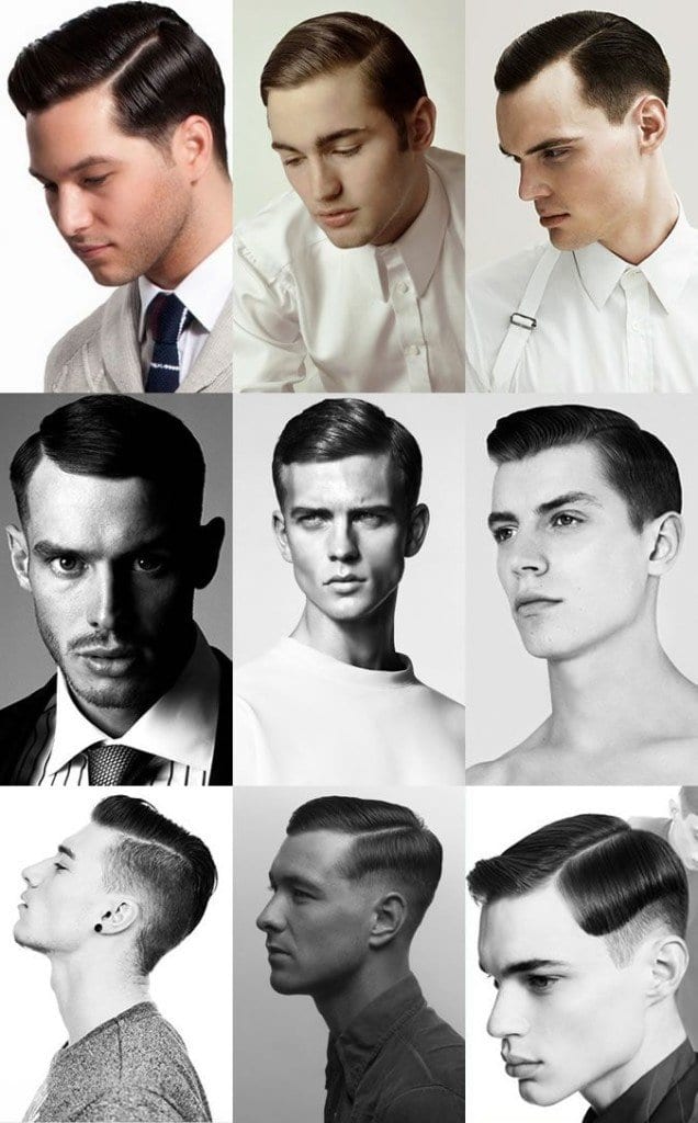 Men's Slick Side Parting Hairstyle