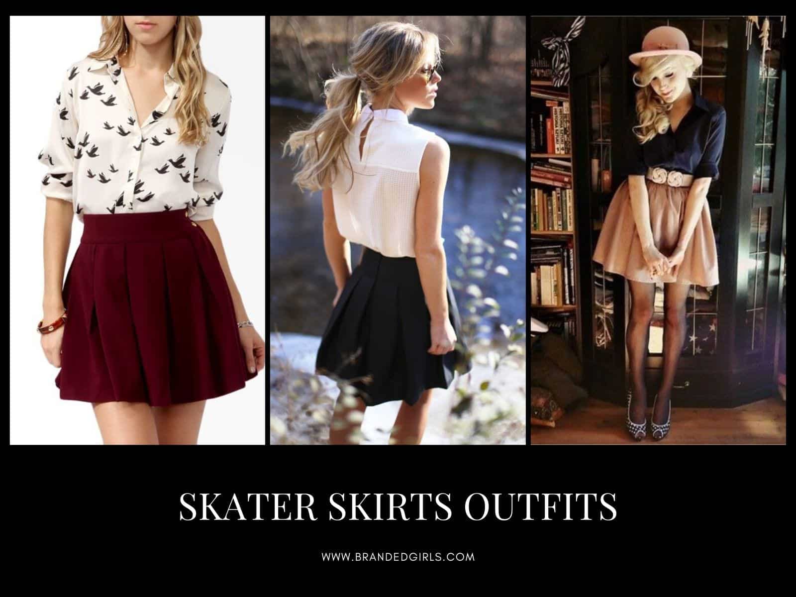 Skater Skirts Outfits- 20 Ways to Wear & Style Skater Skirts