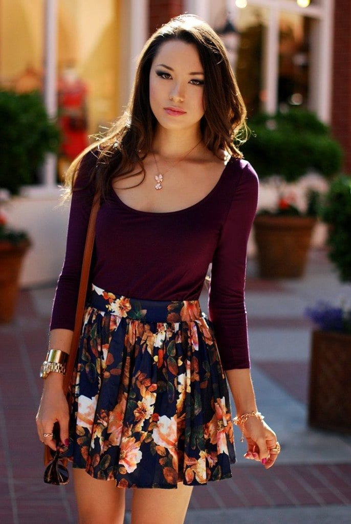 Skater Skirts Outfits- 20 Ways to Wear & Style Skater Skirts
