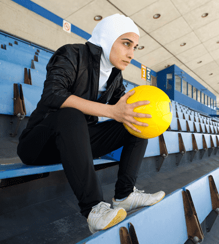 Sporty Look with Hijab-14 Modest Hijab Sports Outfits Combinations