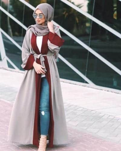 Abaya with Jeans- 10 Ways to Style Jeans with Abaya Modestly