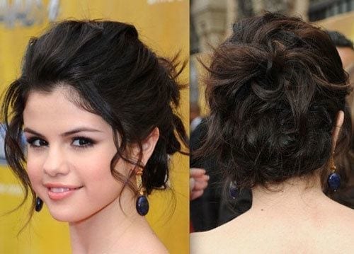 Hairstyles For Round Face-36 Cute Hairstyles for This Year's Awesome Back Mess Updo
