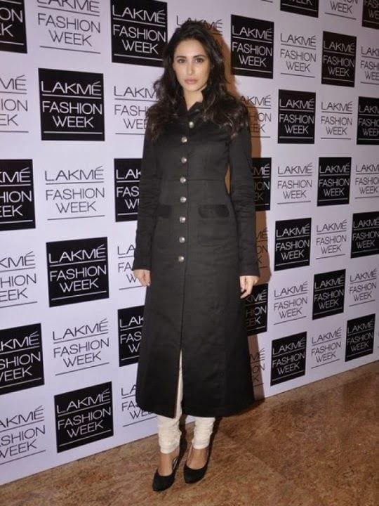 #32 - Nargis Fakhri in a Sophisticated, Button-down Coat