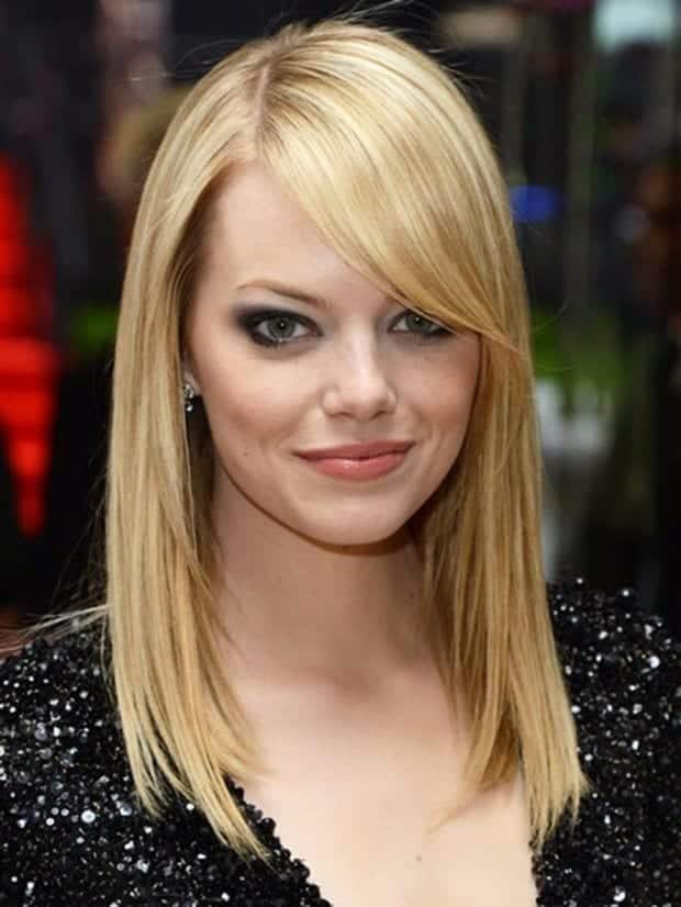 Hairstyles For Round Face-36 Cute Hairstyles for This Year's Straight Cut With Fringes