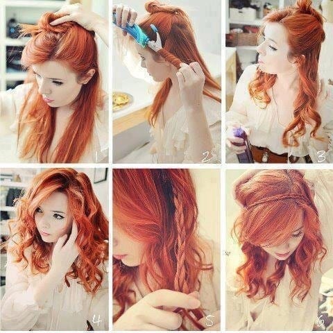 #6 - Red Hairdo With Rollers