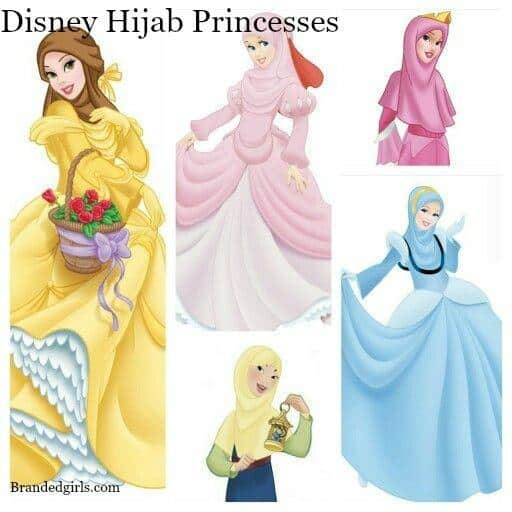 Beautiful Disney Hijabi Princesses (5)