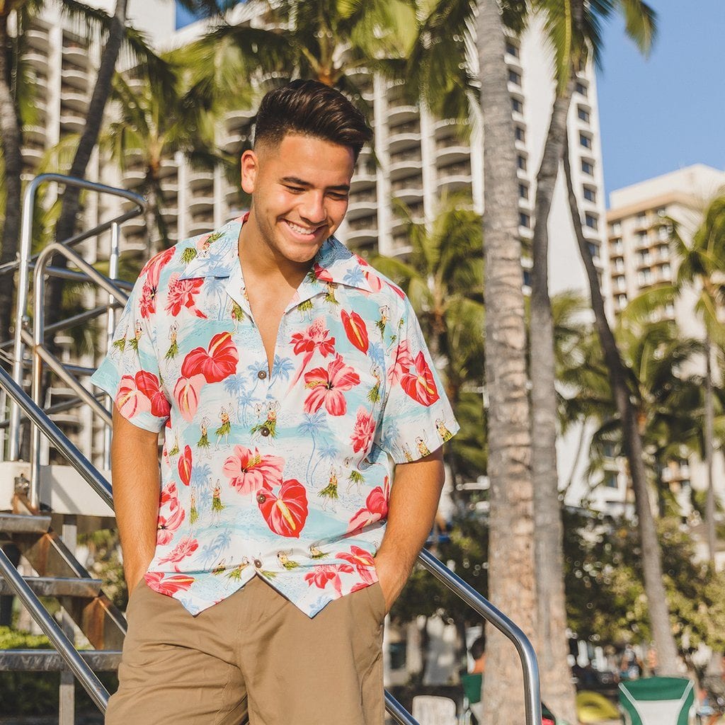 Hawaiian floral shirt
