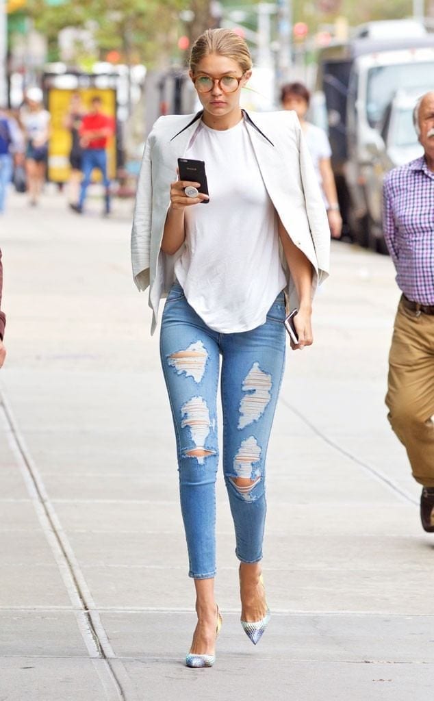#17 - In Her Sassiest Ripped Jeans Trend