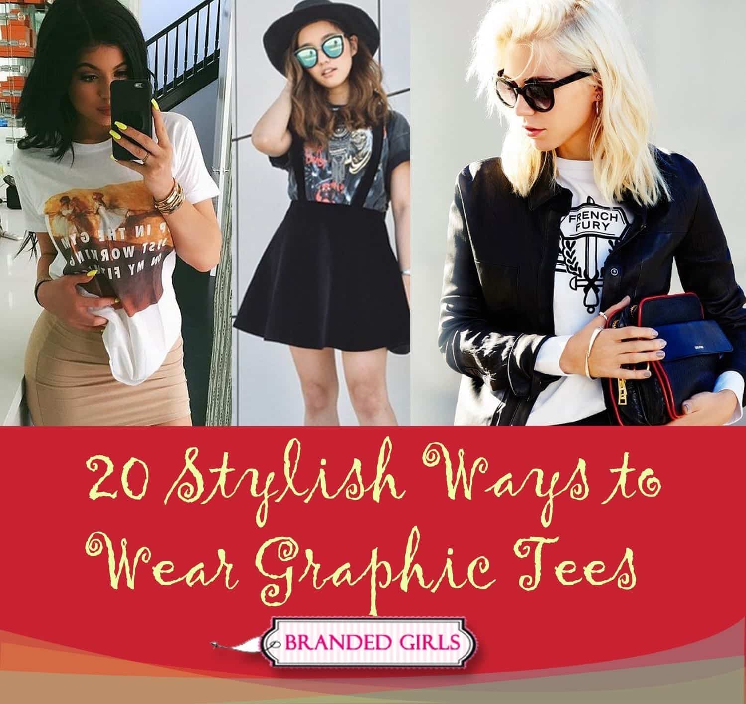 20 stylish ways to wear graphic tees