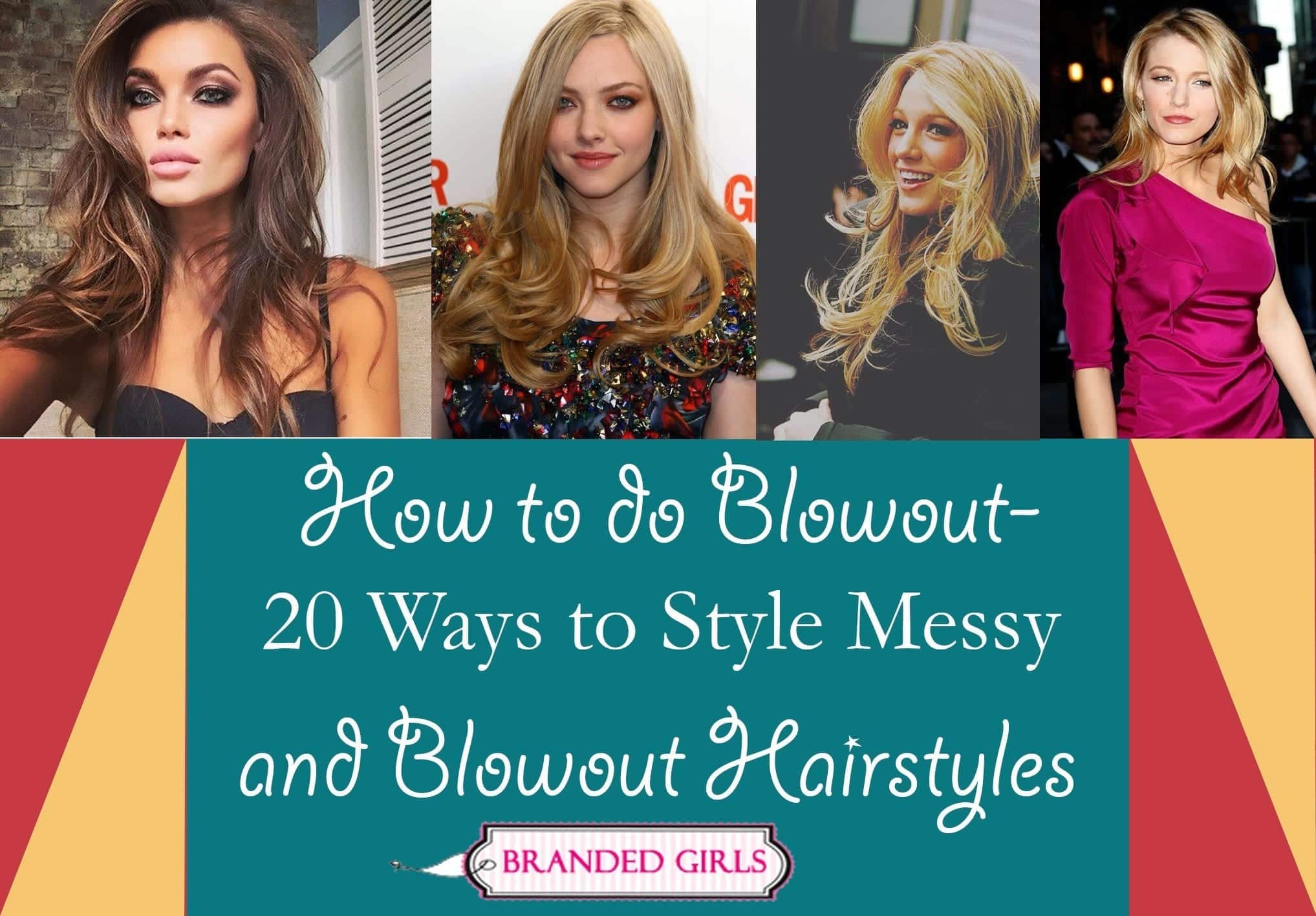 20 ways to style messy and blowout style