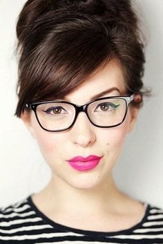 #31 - A Stunning High Bun with Glasses
