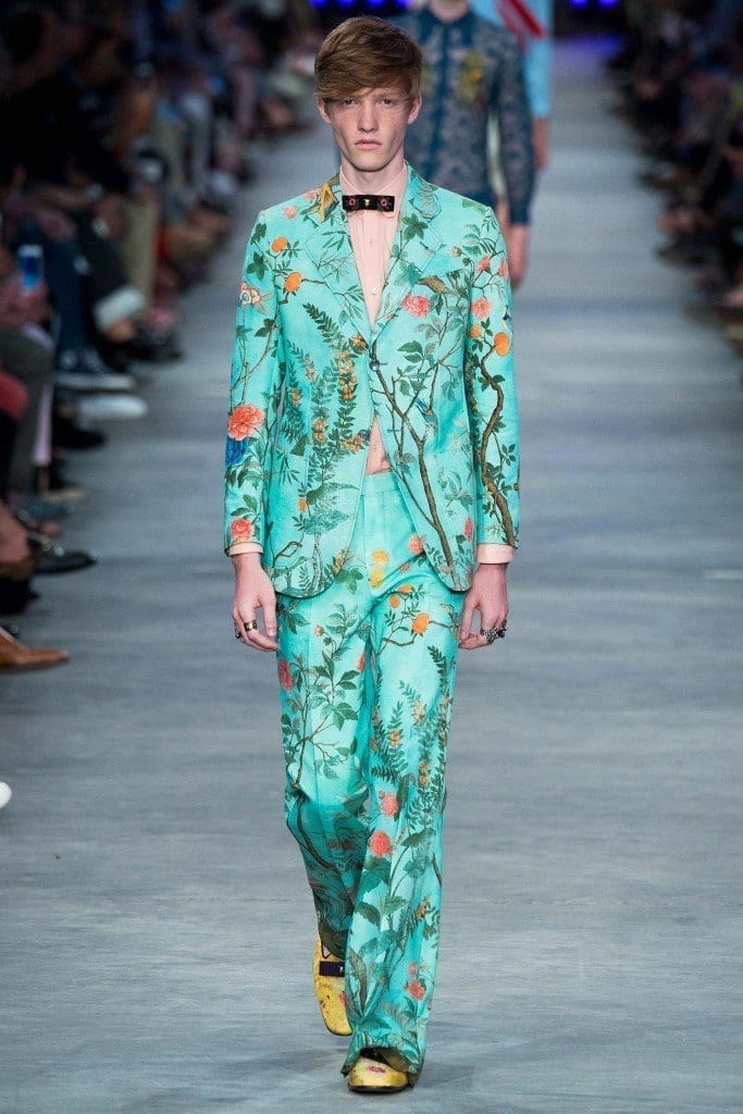 Gucci floral printed outfit2