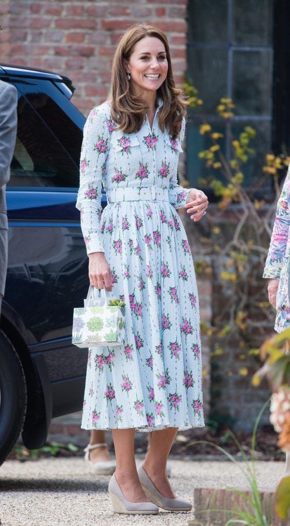 Duchess of Cambridge wearing floral dress