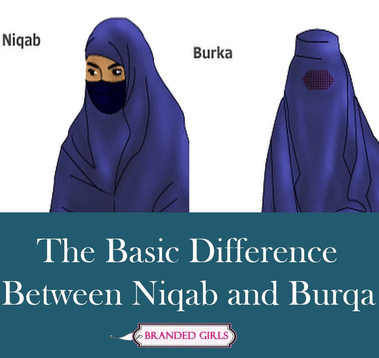 the basic difference between niqab and burqa