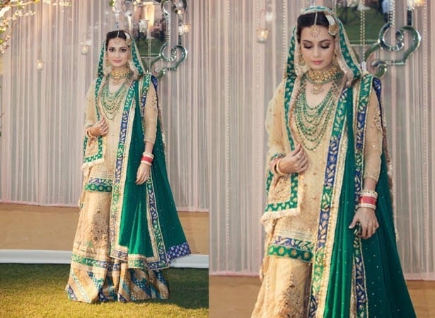 10 Most Expensive Bollywood Wedding Dresses of All Time's wedding dress green