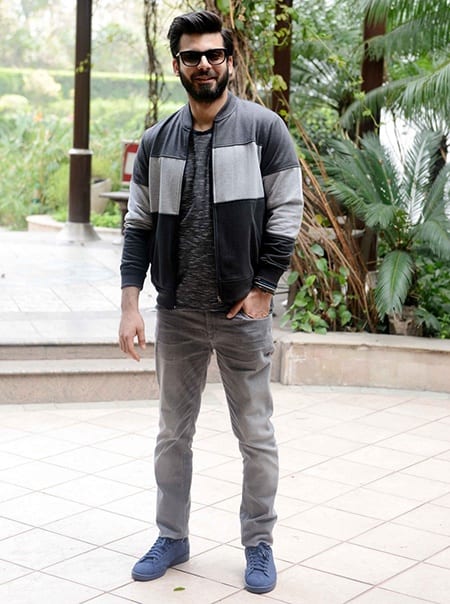 Fawad Khan in sweatshirt
