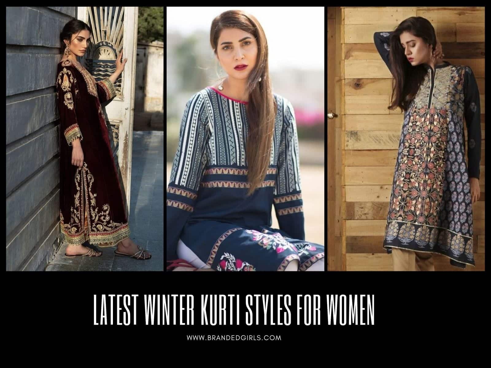 Latest Winter Kurti Styles for Women