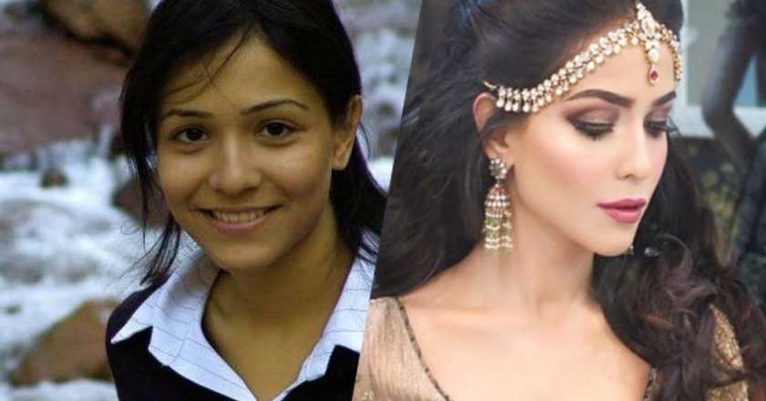 pakistani actress humaima malik with and without makeup