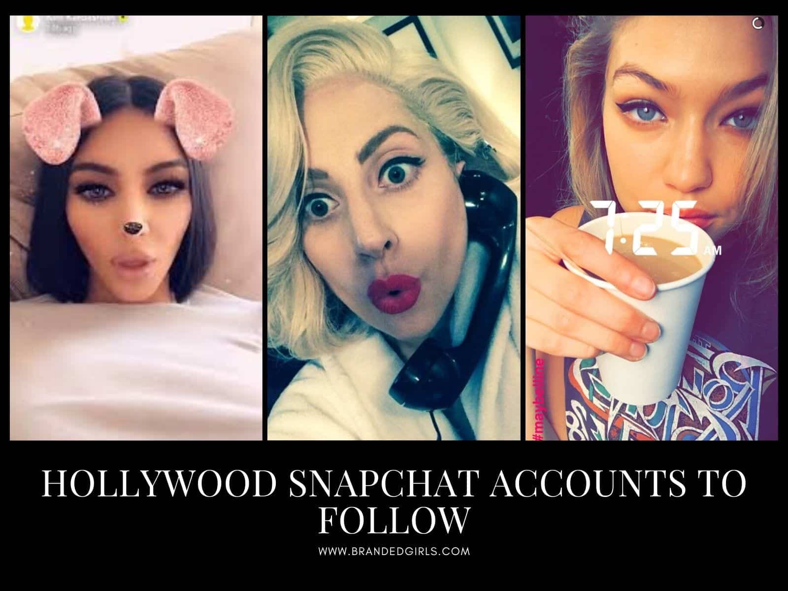Hollywood Snapchat Accounts