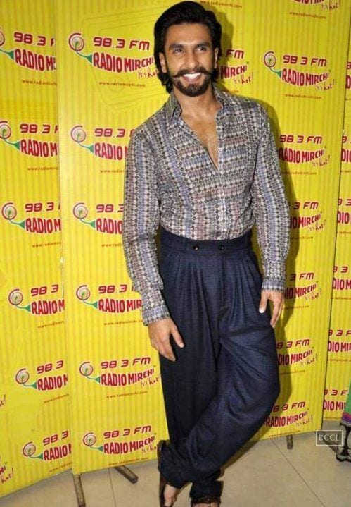 Ranveer Singh in Printed Shirt with Plazo Pants