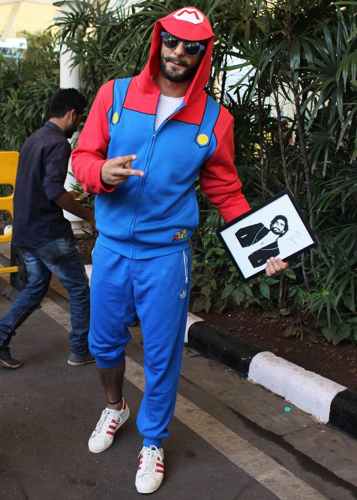 Ranveer Singh in Mario Outfit