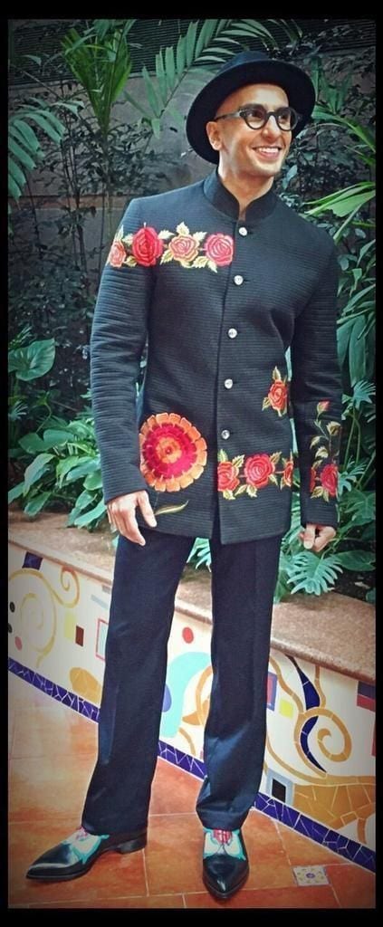 Ranveer Singh in Floral Printed Outfit