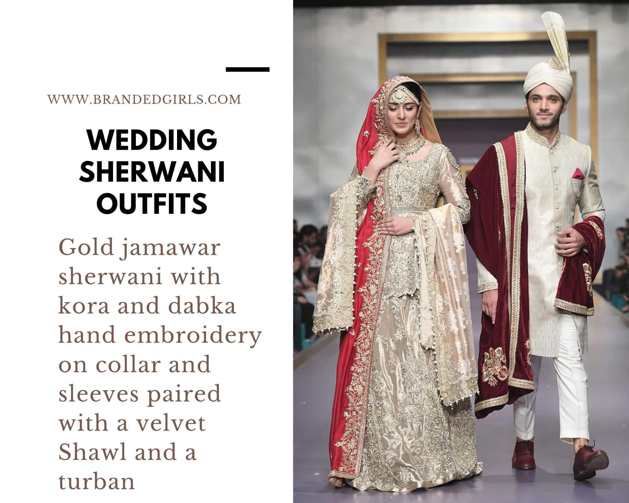 Wedding Sherwani Outfits - 20 Best Sherwani Ideas for Grooms