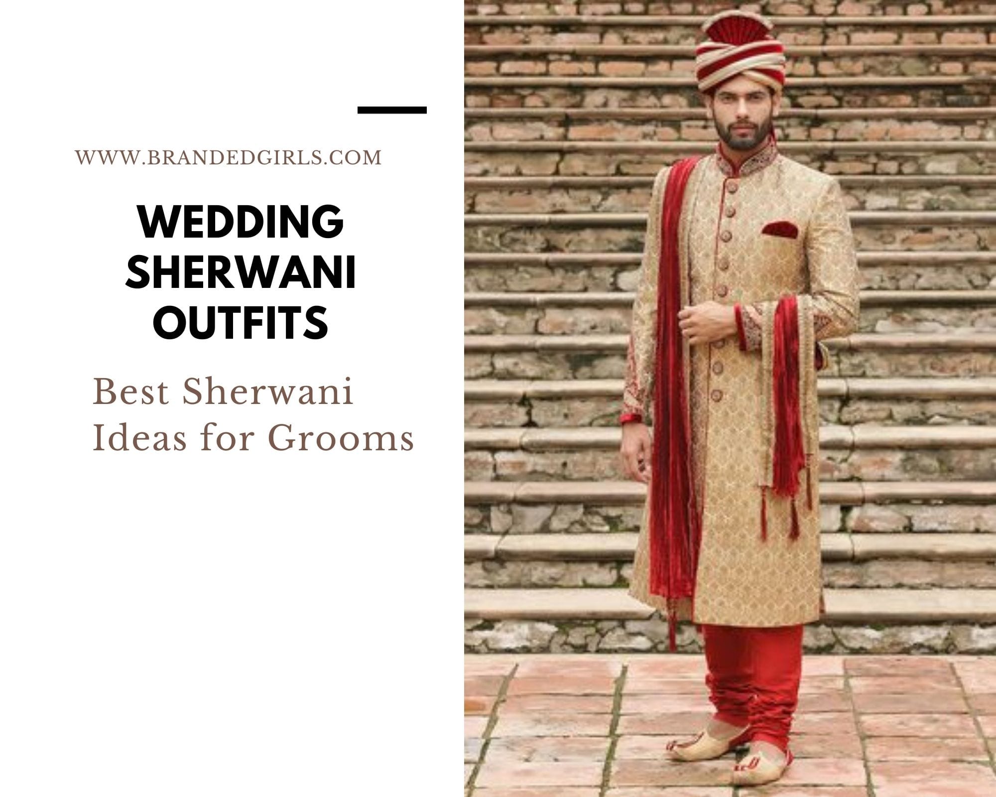Wedding Sherwani Outfits - 20 Best Sherwani Ideas for Grooms