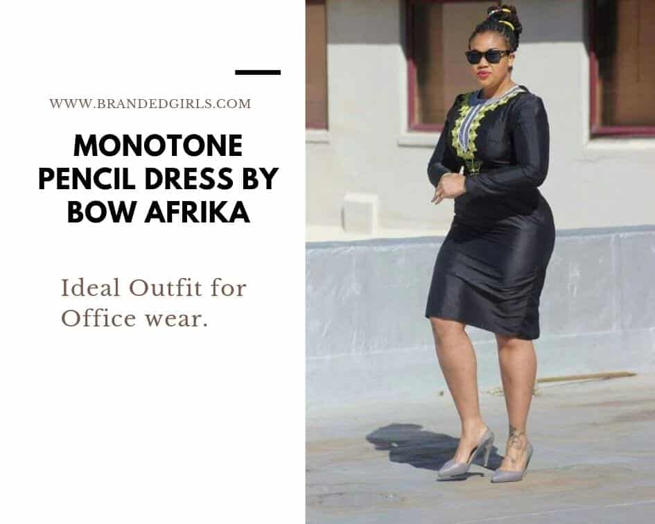 Monotone Pencil Dress
