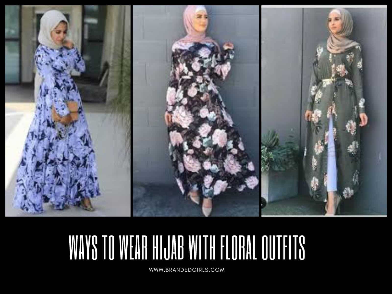 Hijab with Floral Outfits