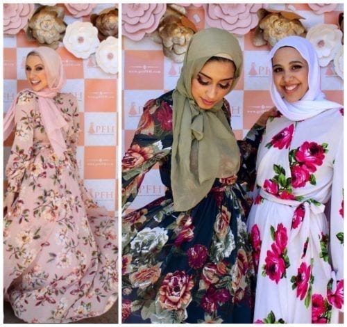 floral dress with hijab