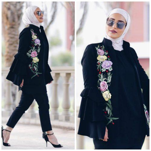Hijab with Floral Outfits-30 Ways to Wear Hijab with Florals