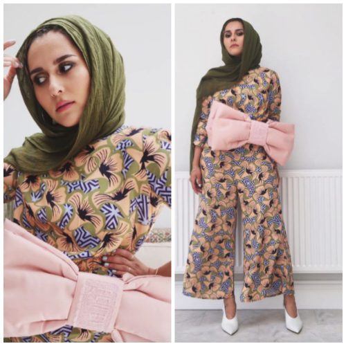 floral outfits with hijab