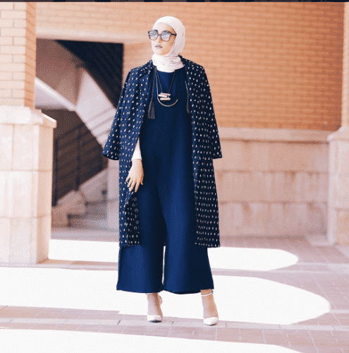 how to wear hijab with jumpsuit
