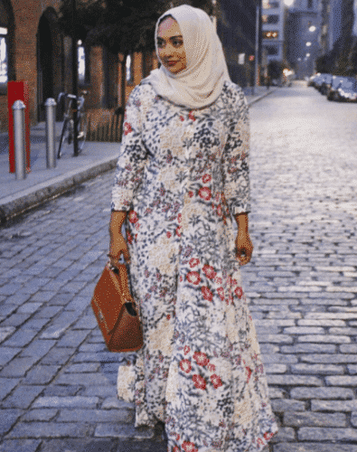 hijab with floral outfits