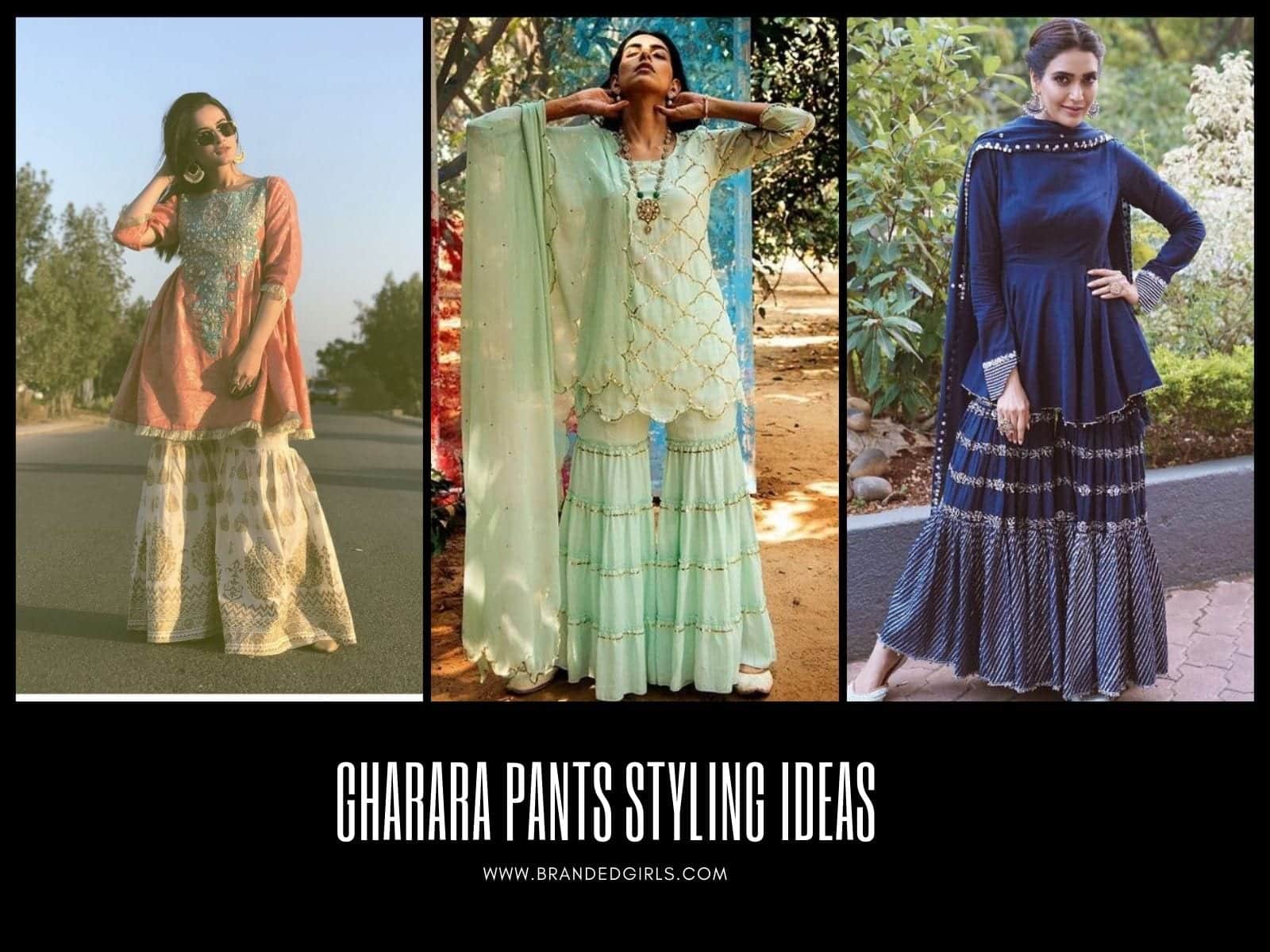 Gharara Pant Outfits-20 Beautiful Outfits with Gharara Pants