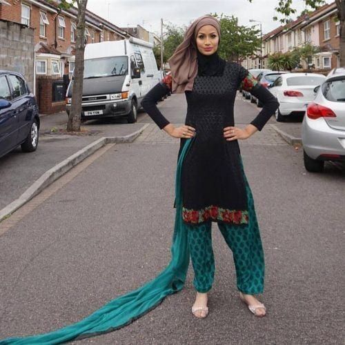 hijab with shalwar kameez