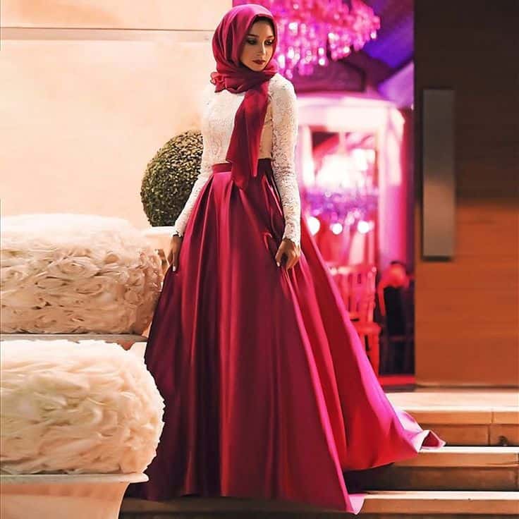 best styles of hijab with gowns for women (17)