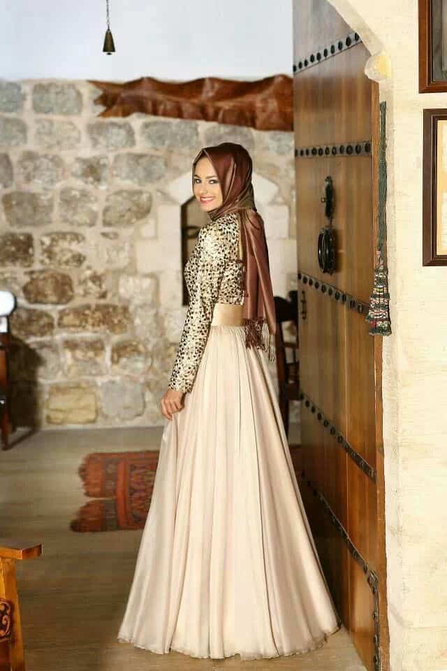 best styles of hijab with gowns for women (16)
