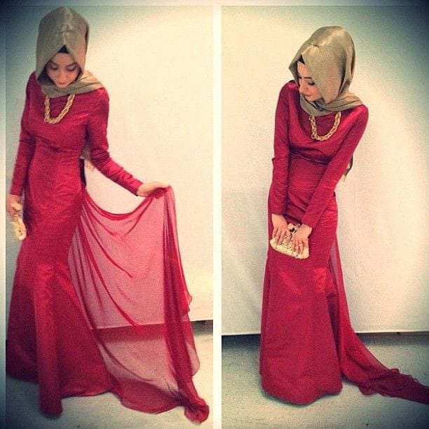 best styles of hijab with gowns for women (5)