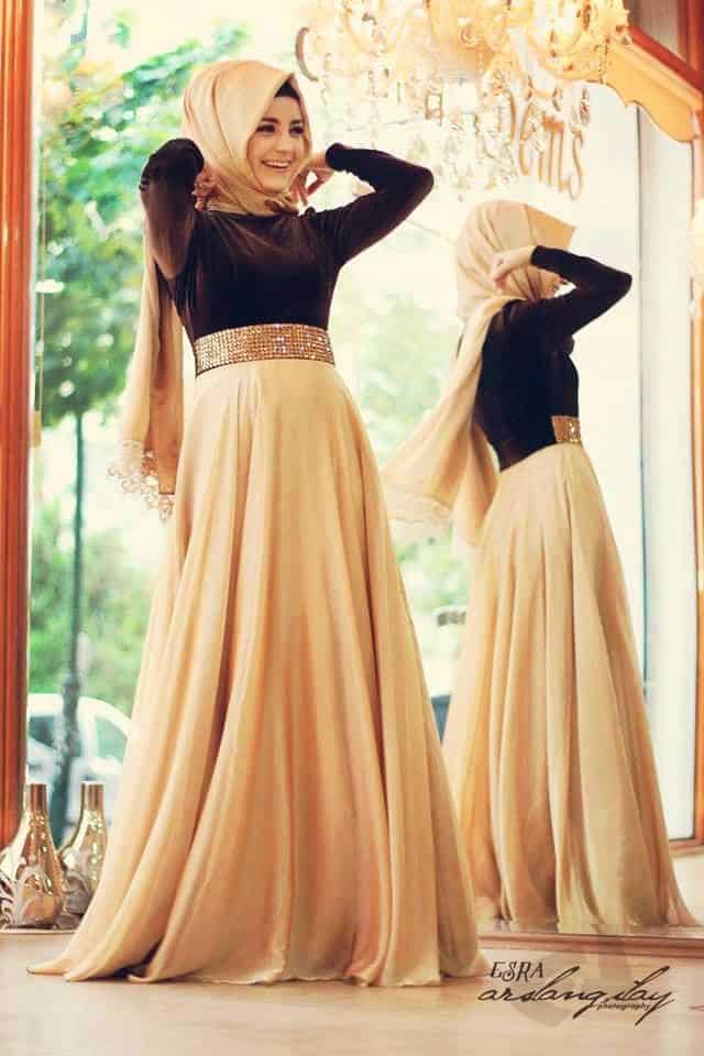 best styles of hijab with gowns for women (1)
