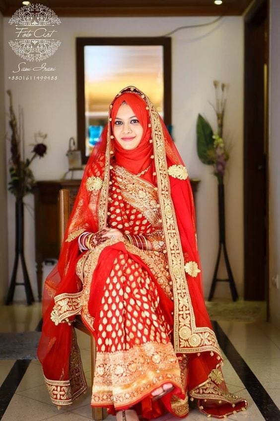 25 Latest Wedding Saree Designs & Ideas for Muslim Brides